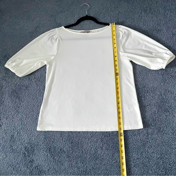H&M Puff Sleeve Blouse White - Size Small - Picture 3 of 11